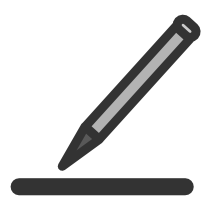 Download free pencil grey paper stylus icon